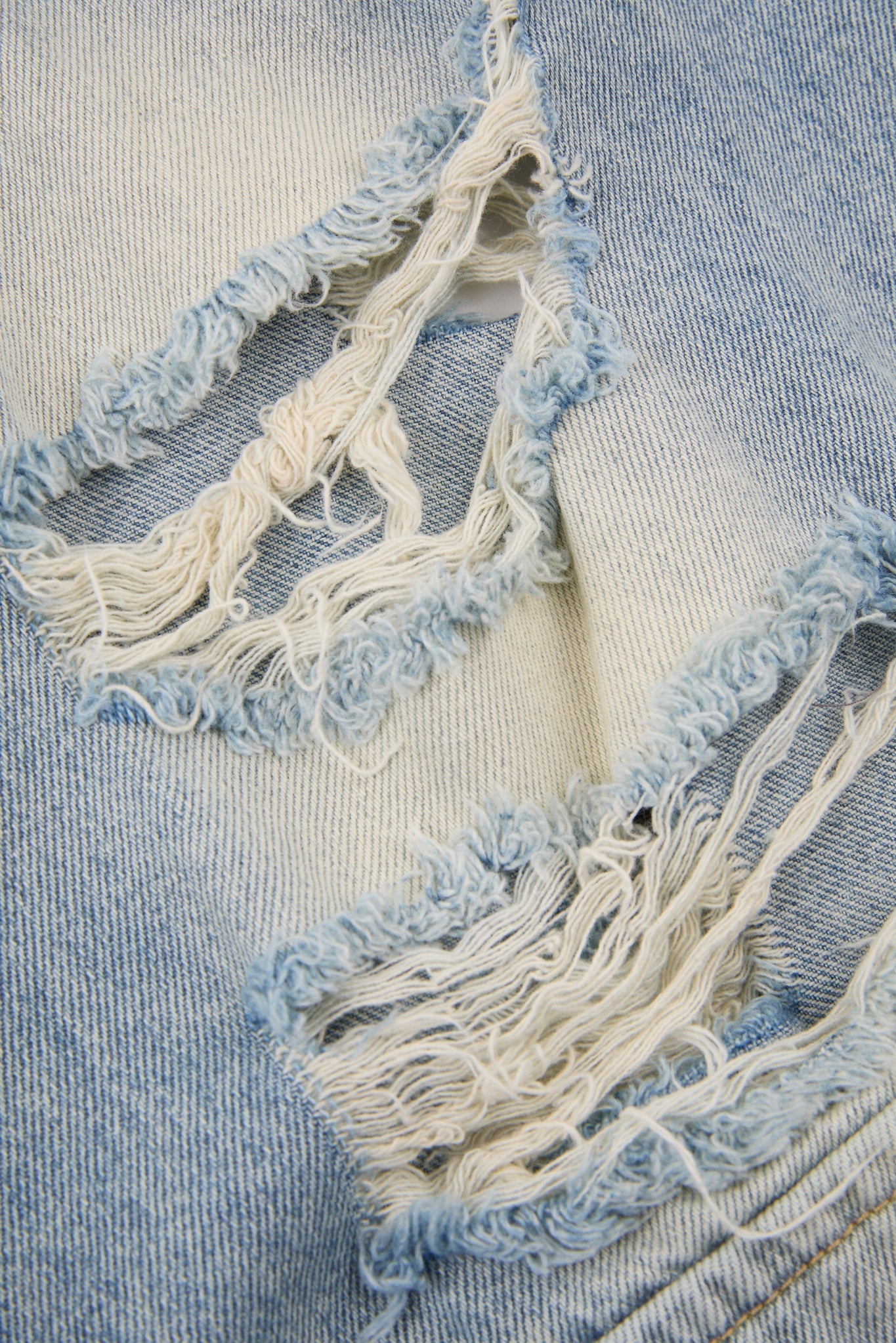 Multi Waist Denim Shorts Blue