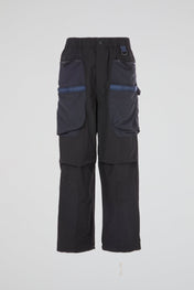 Black Multi-Pocket Tech Trousers