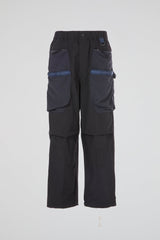 Black Multi-Pocket Tech Trousers