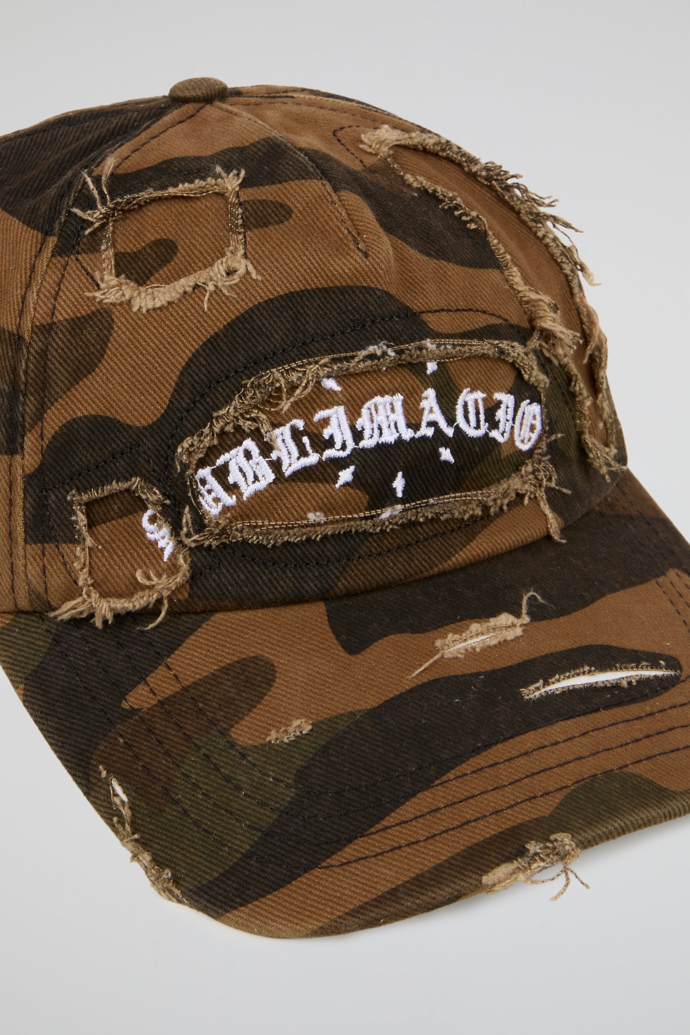 Tiger Camo Distressed Cap