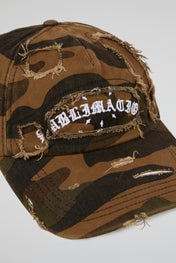 Tiger Camo Distressed Cap