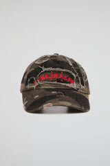 Charcoal Camo Distressed Cap