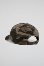 Charcoal Camo Distressed Cap
