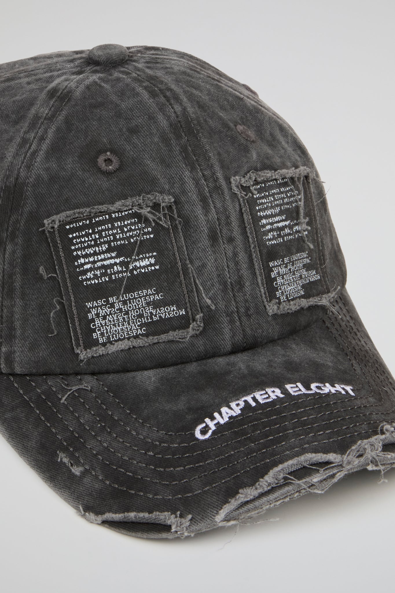 Charcoal Distressed Ball Cap