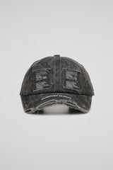 Charcoal Distressed Ball Cap