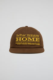 Brown Embroidered Cap