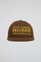 Brown Embroidered Cap
