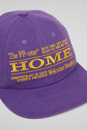 Purple Embroidered Cap