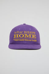 Purple Embroidered Cap