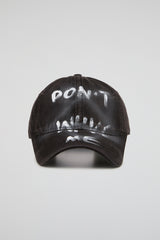 Coal Black Distressed Dad Cap