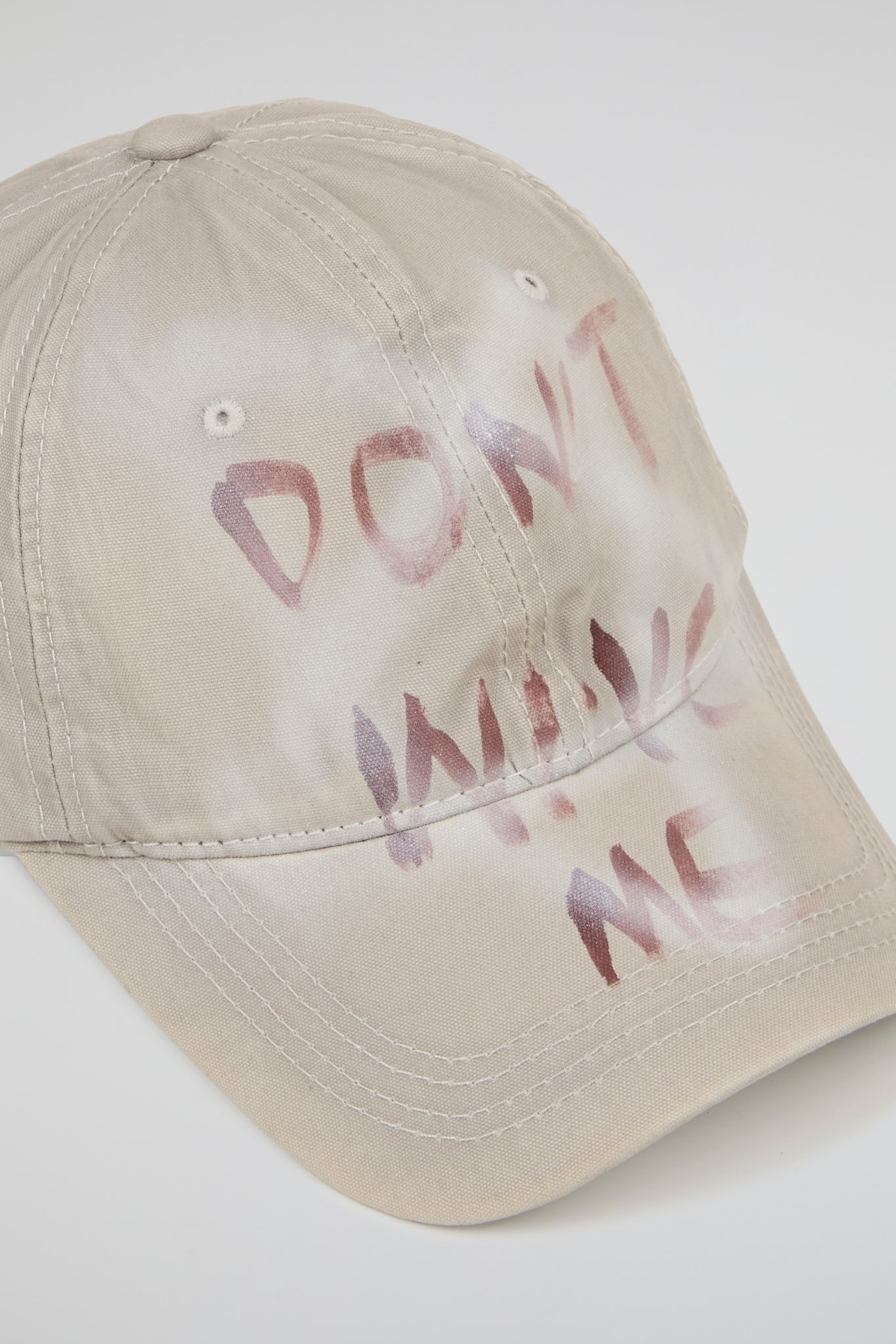 Stone Beige Distressed Dad Cap