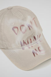 Stone Beige Distressed Dad Cap