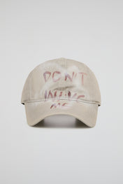 Stone Beige Distressed Dad Cap