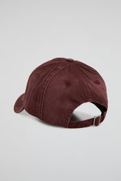 Deep Wine Distressed Dad Cap