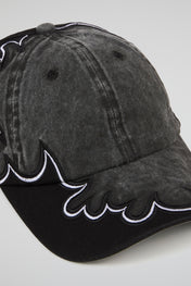 Acid Black Flame Dad Cap