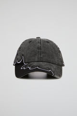 Acid Black Flame Dad Cap