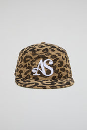 Leopard Jacquard Flat Cap