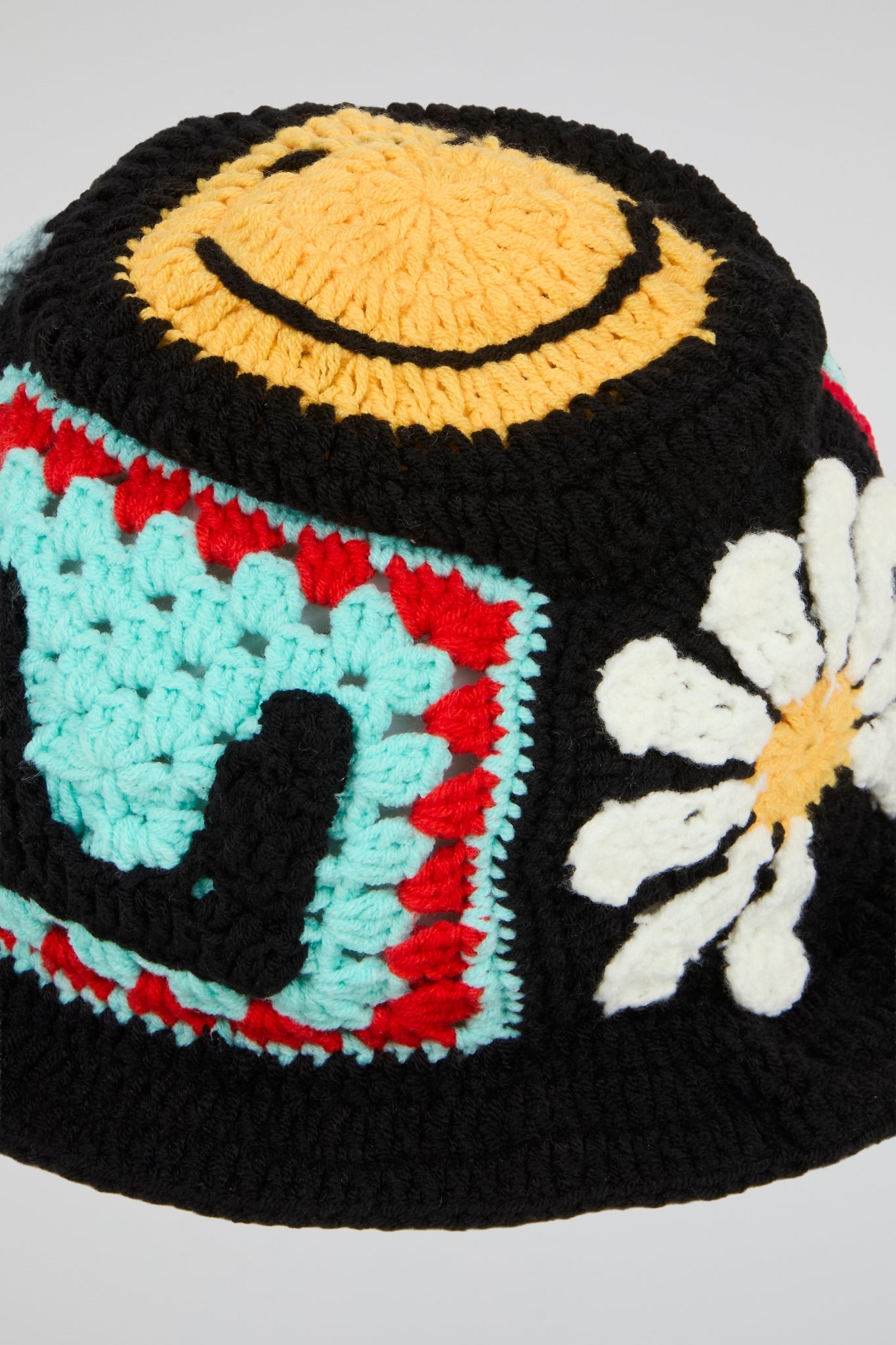 Floral Crochet Bucket Hat