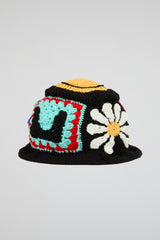 Floral Crochet Bucket Hat