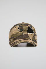 Distressed Camo Cap