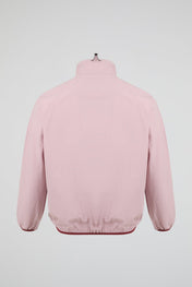 Pink Asymmetric Zip Track Jacket