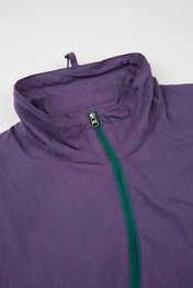 Purple Asymmetric Zip Track Jacket