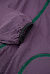 Purple Asymmetric Zip Track Jacket