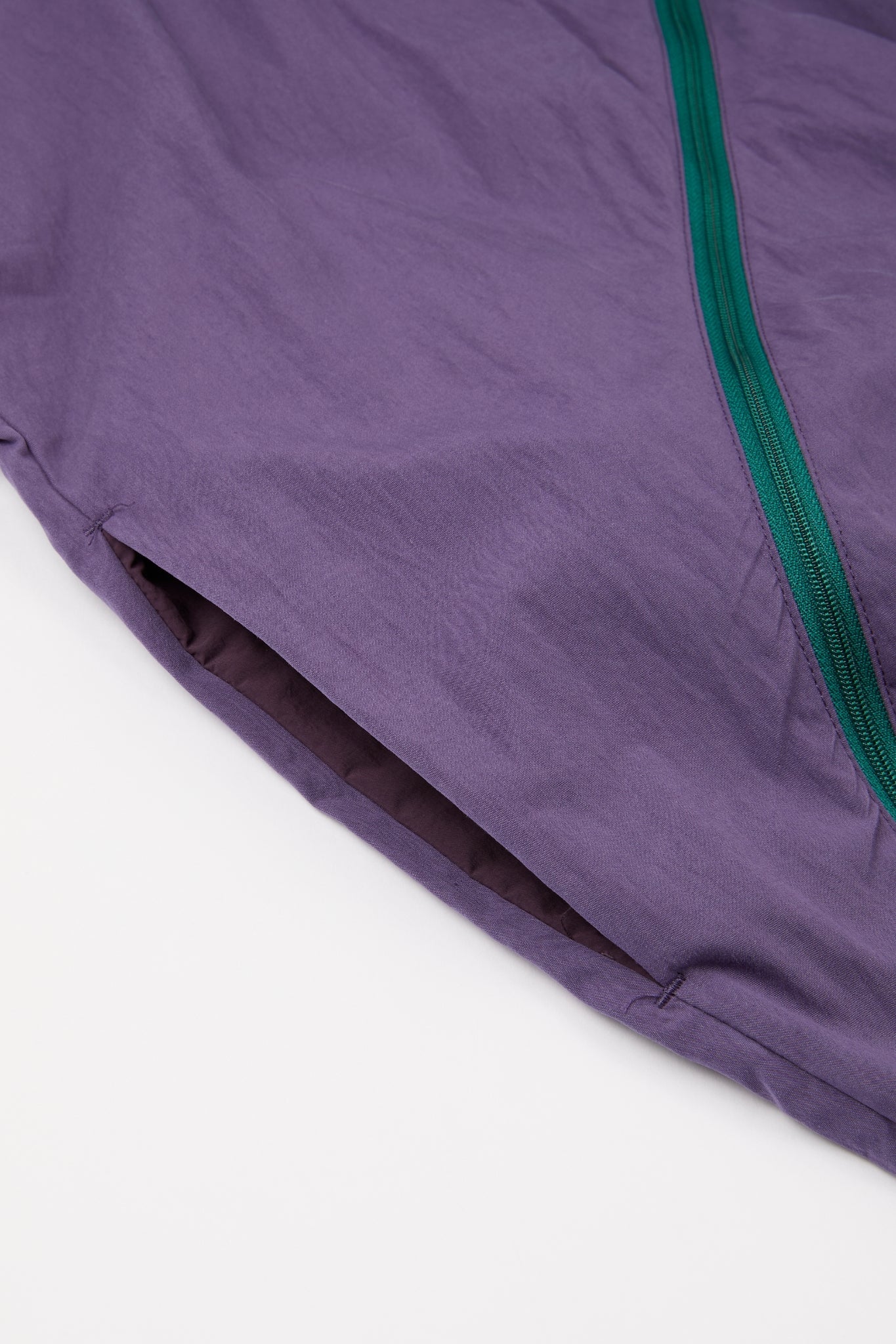 Purple Asymmetric Zip Track Jacket