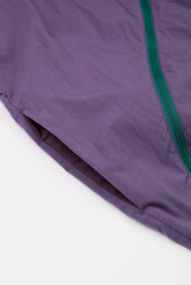 Purple Asymmetric Zip Track Jacket