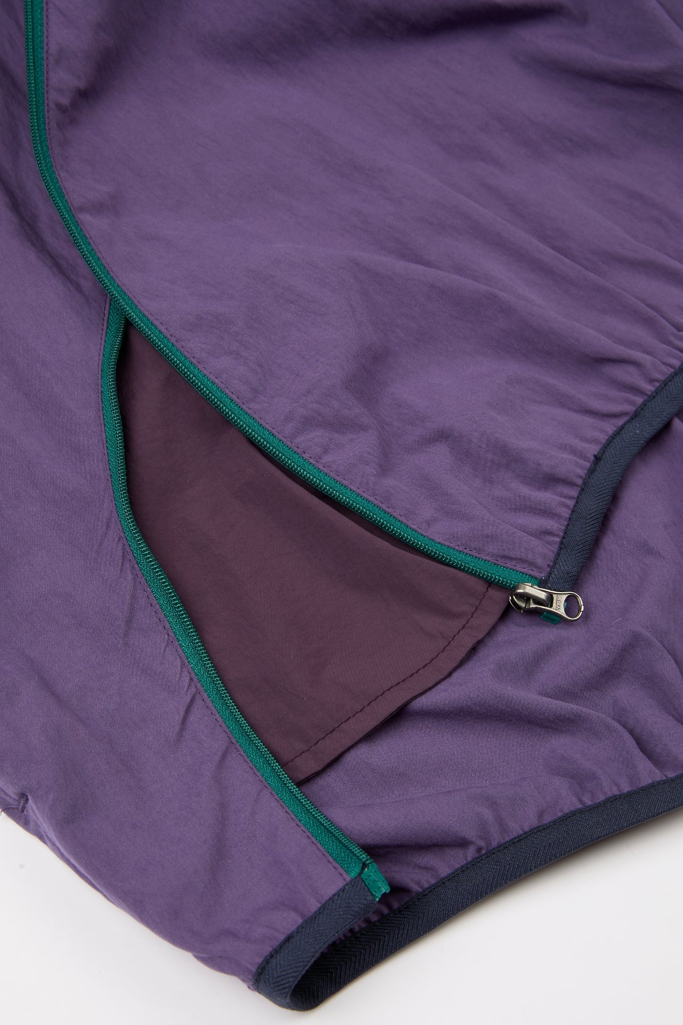 Purple Asymmetric Zip Track Jacket