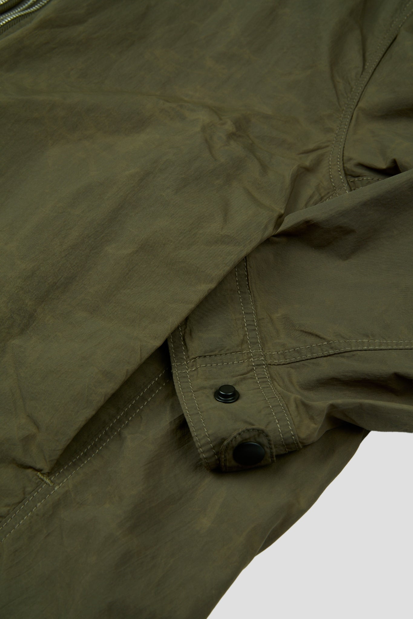 Green Zip Inside Shirt Jacket