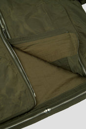 Green Zip Inside Shirt Jacket