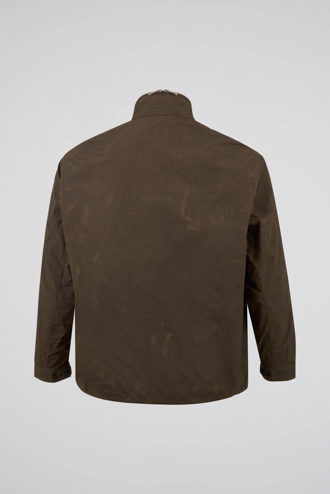 Green Zip Inside Shirt Jacket