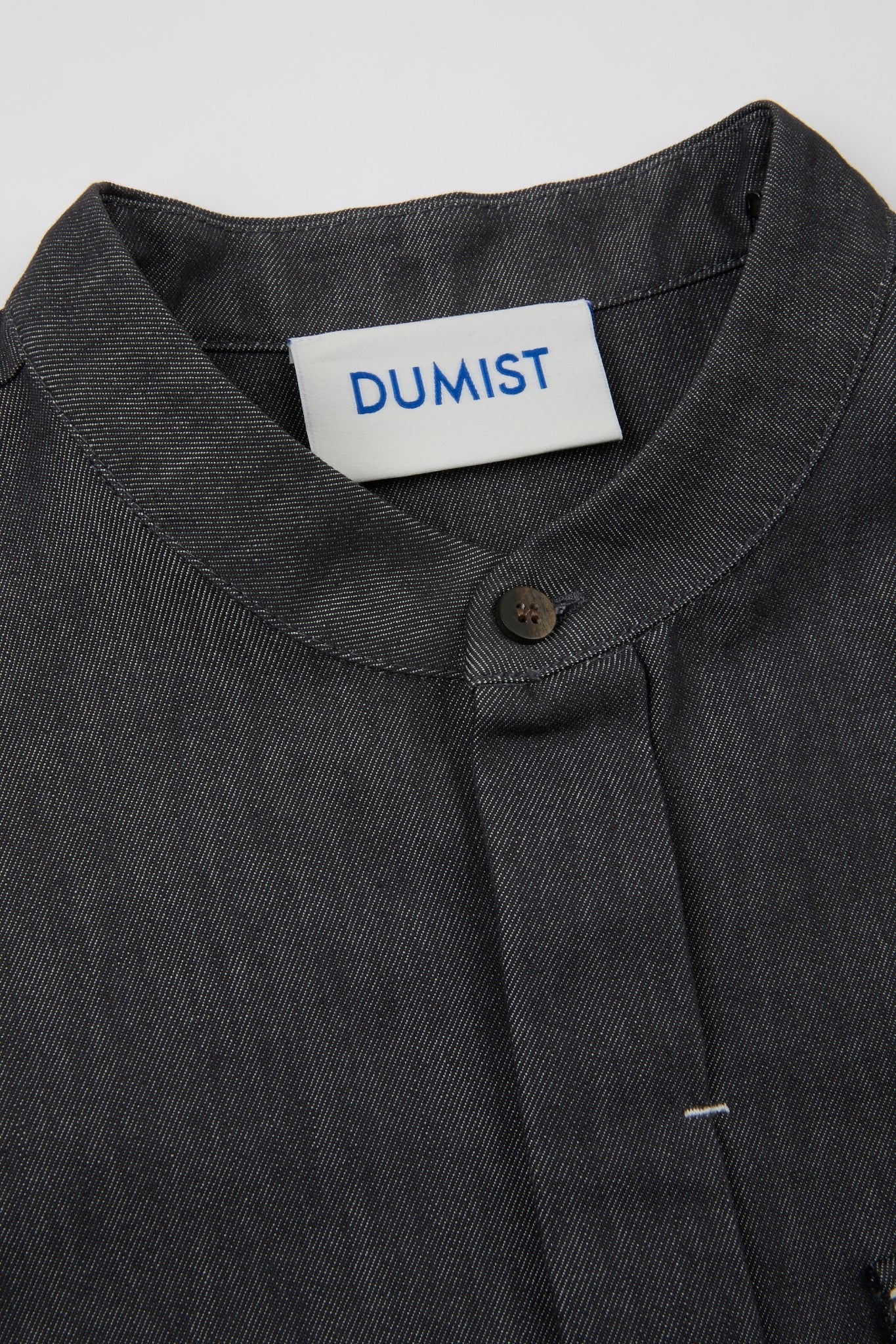 Mandarin Collar Overshirt Black