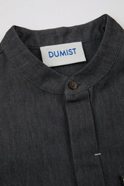 Mandarin Collar Overshirt Black