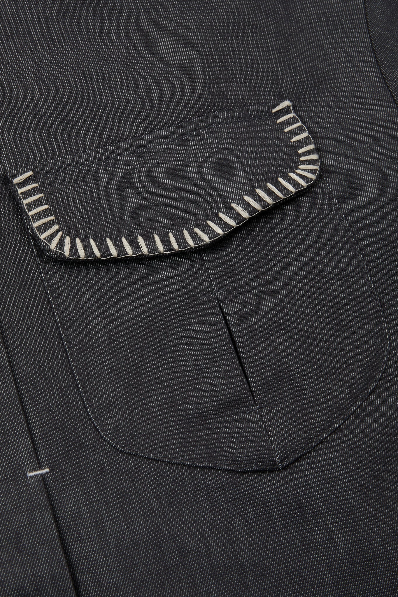 Mandarin Collar Overshirt Black