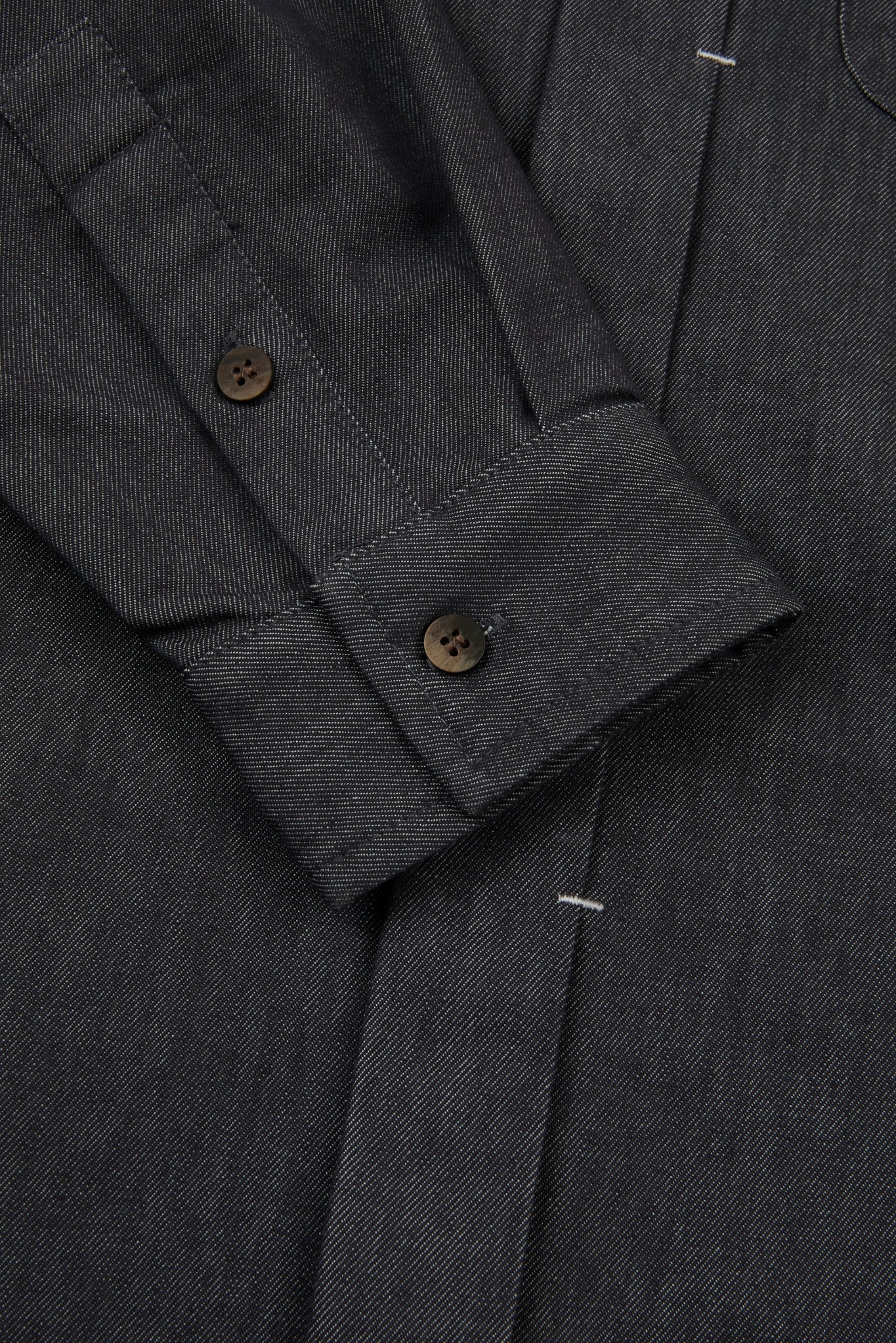 Mandarin Collar Overshirt Black