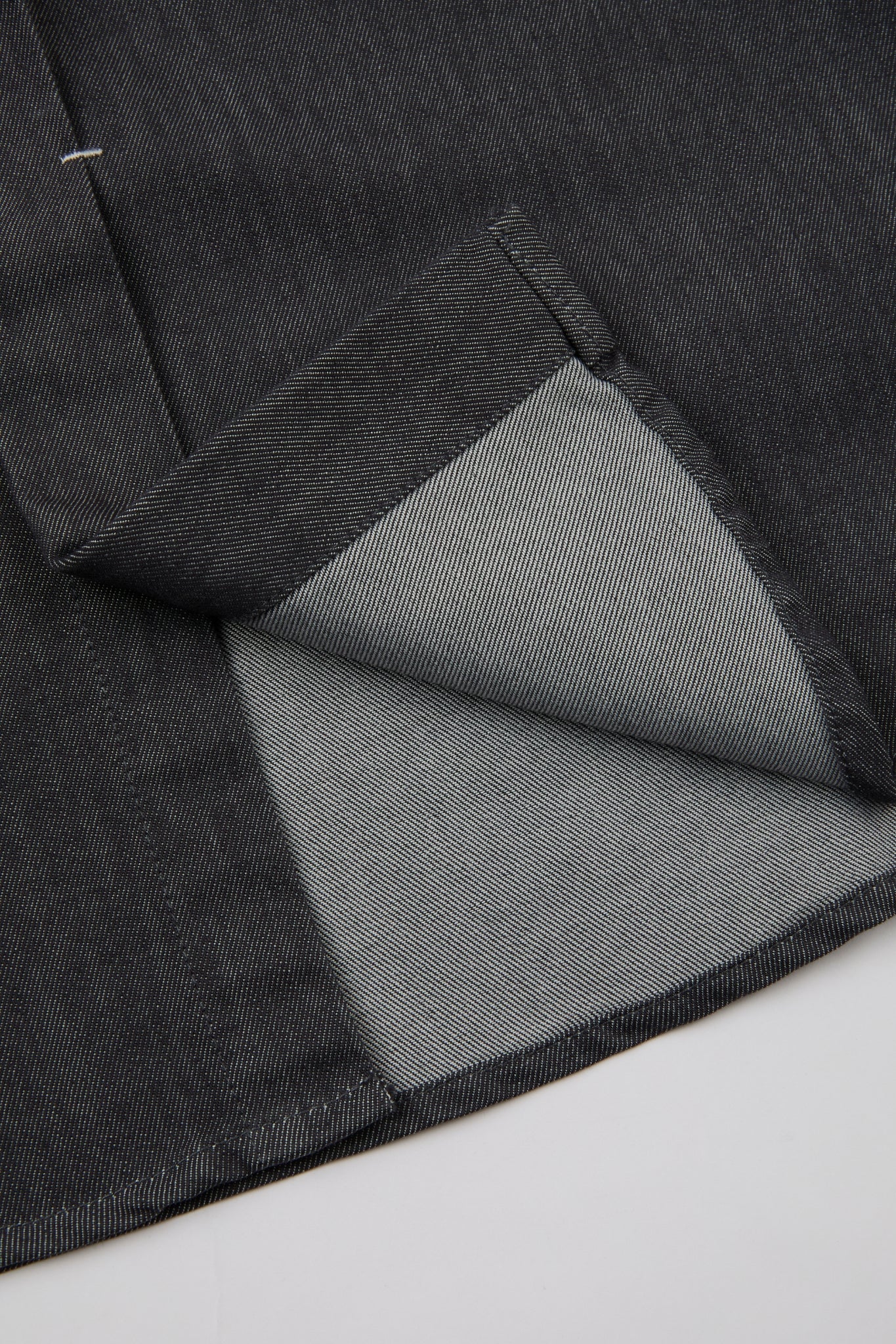 Mandarin Collar Overshirt Black