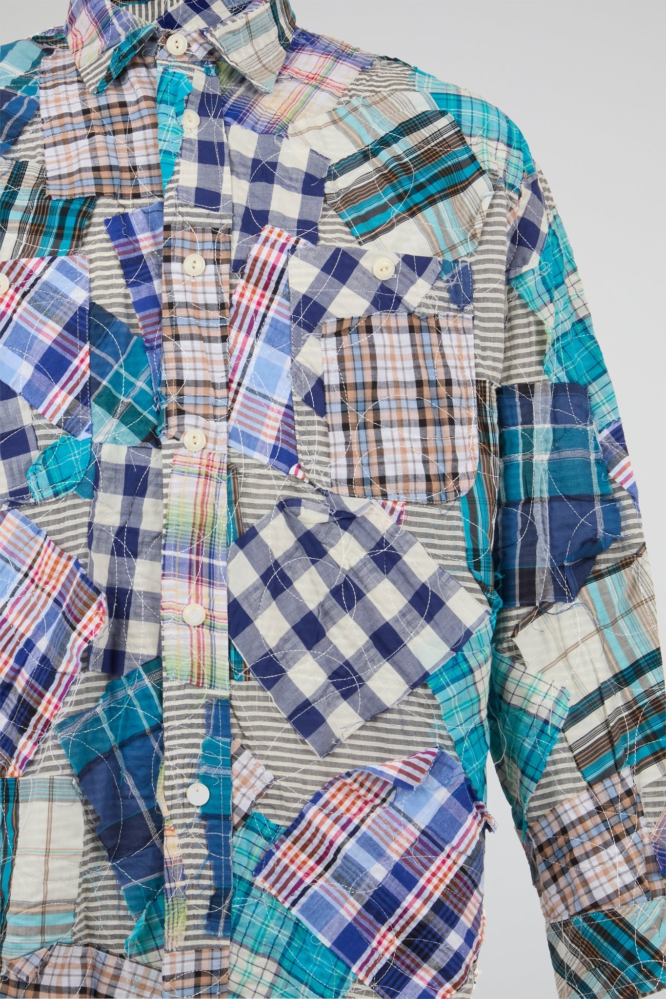 Patchwork Plaid Shirt
