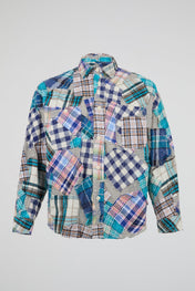 Patchwork Plaid Shirt