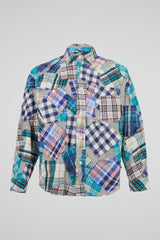 Patchwork Plaid Shirt
