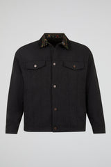 Embroidered Collar Utility Jacket
