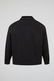Embroidered Collar Utility Jacket