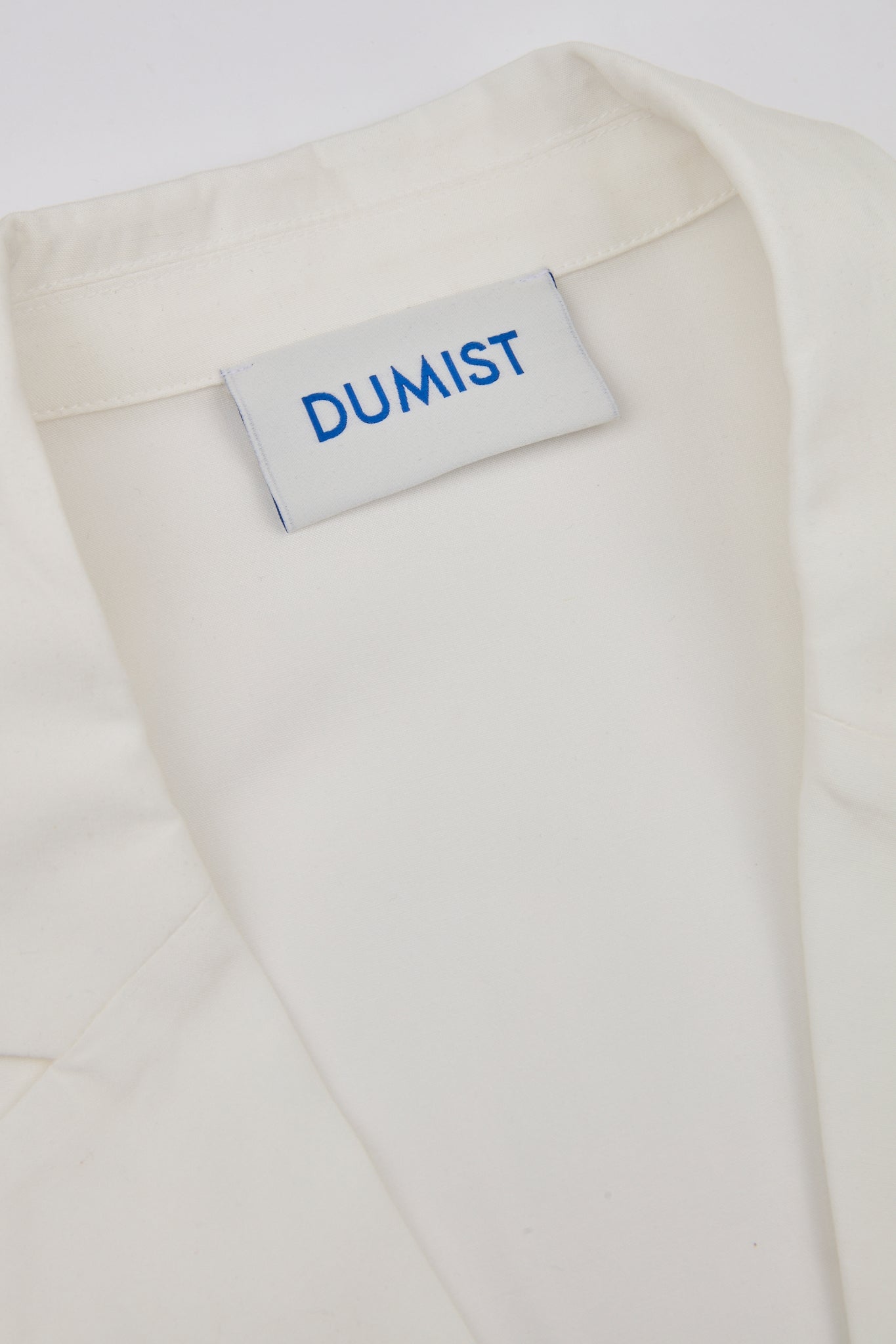 White Asymmetric Draped Blazer