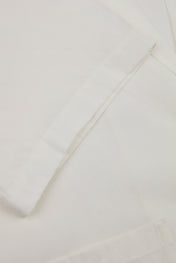 White Asymmetric Draped Blazer
