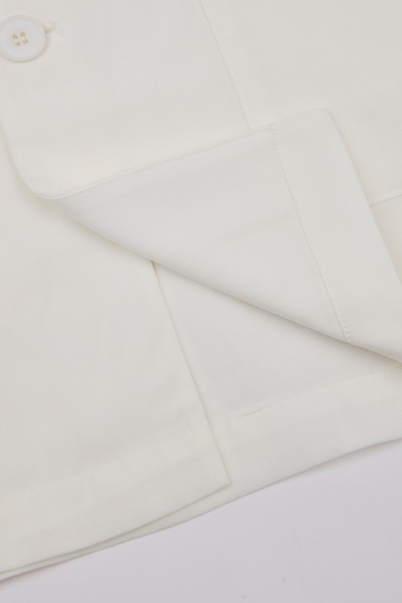 White Asymmetric Draped Blazer