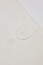 White Asymmetric Draped Blazer