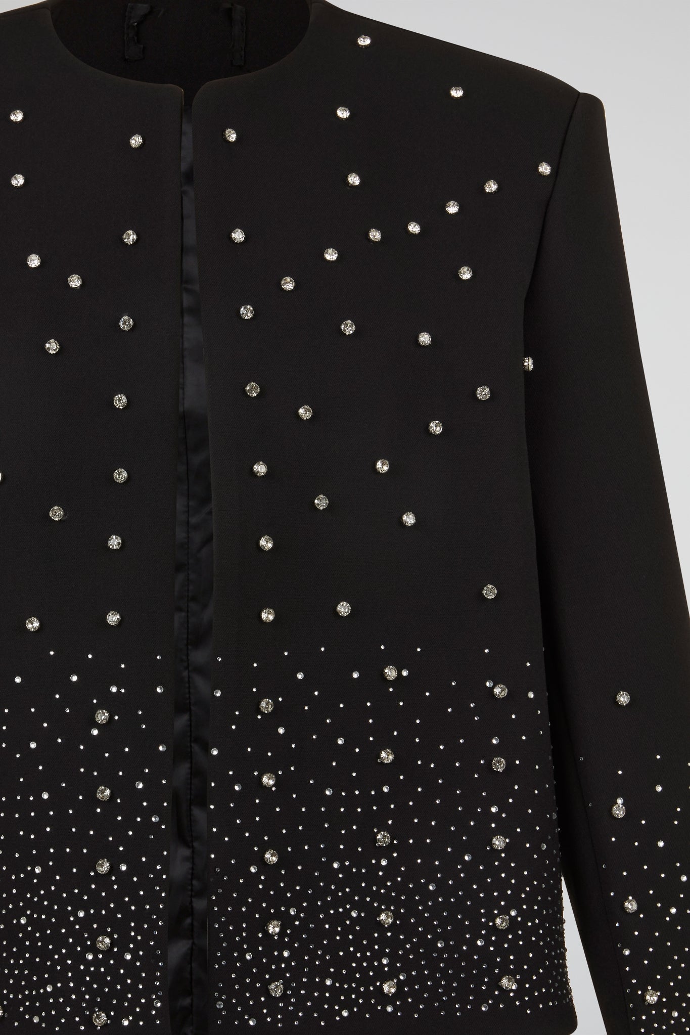 Crystal Embellished Noir Jacket
