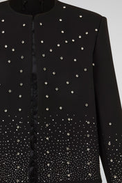 Crystal Embellished Noir Jacket