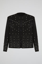 Crystal Embellished Noir Jacket